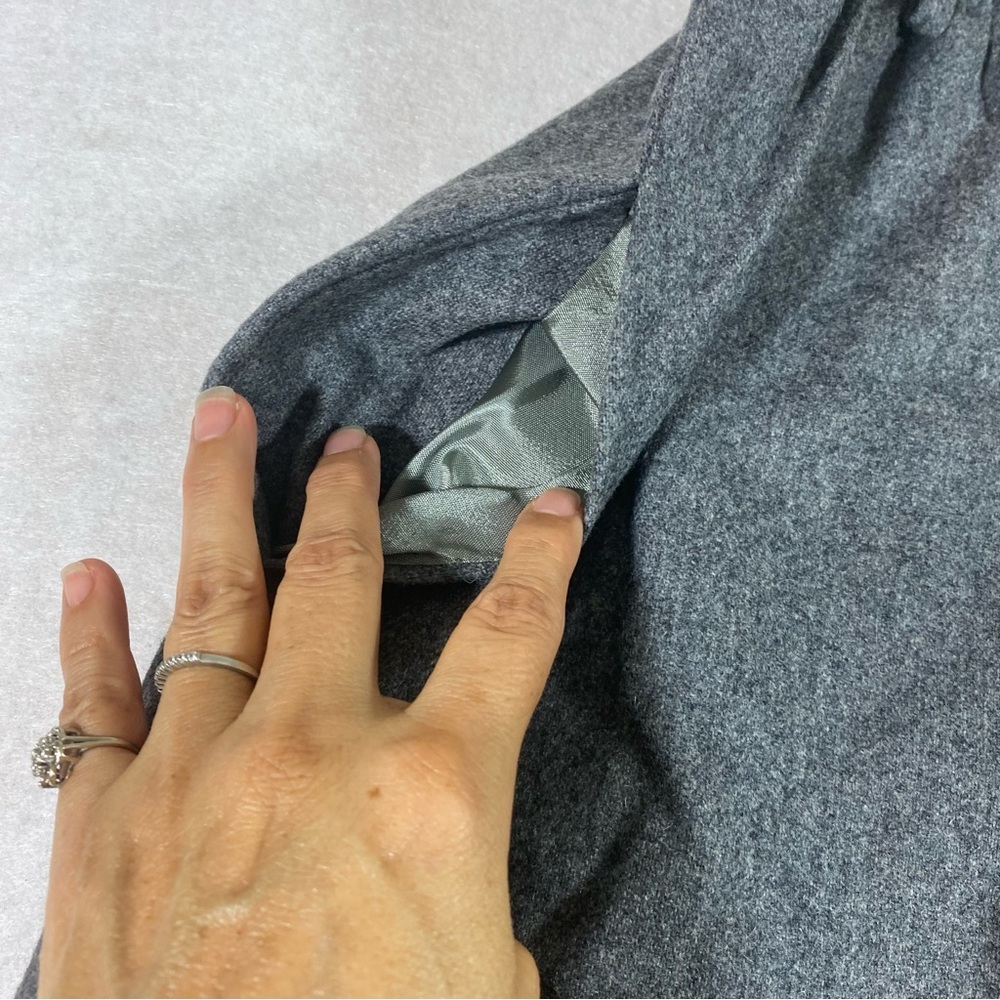The Tog Shop Wool Skirt Full Elastic Waist Lined Sz 16 Gray A line Skirt… - Picture 5 of 9